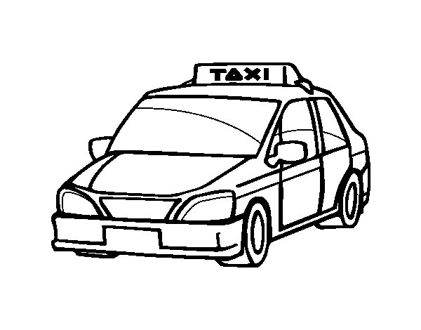 taxi cab coloring pages - photo #16