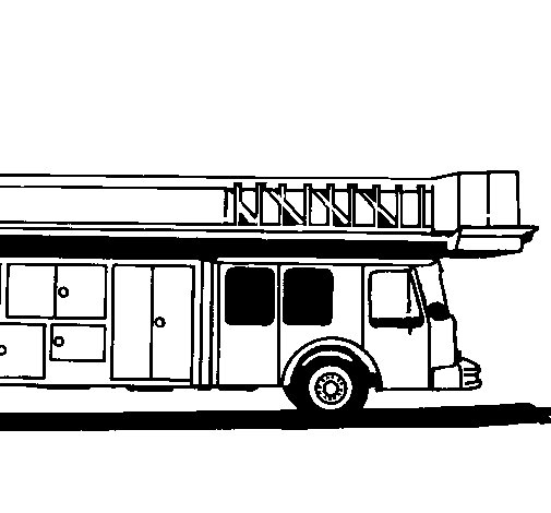 ladder truck coloring pages - photo #15