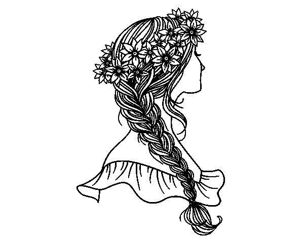hairstyles coloring pages - photo #20