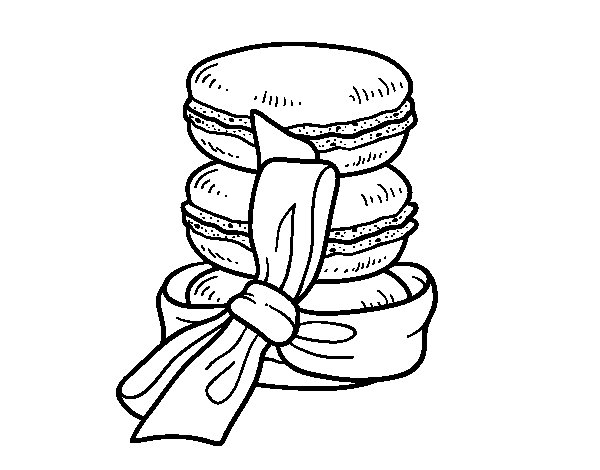 macaron coloring pages - photo #2